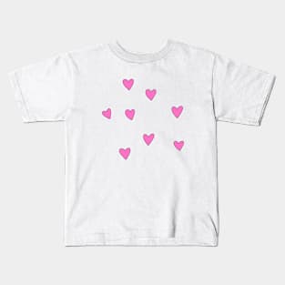 Mini pink hearts Kids T-Shirt